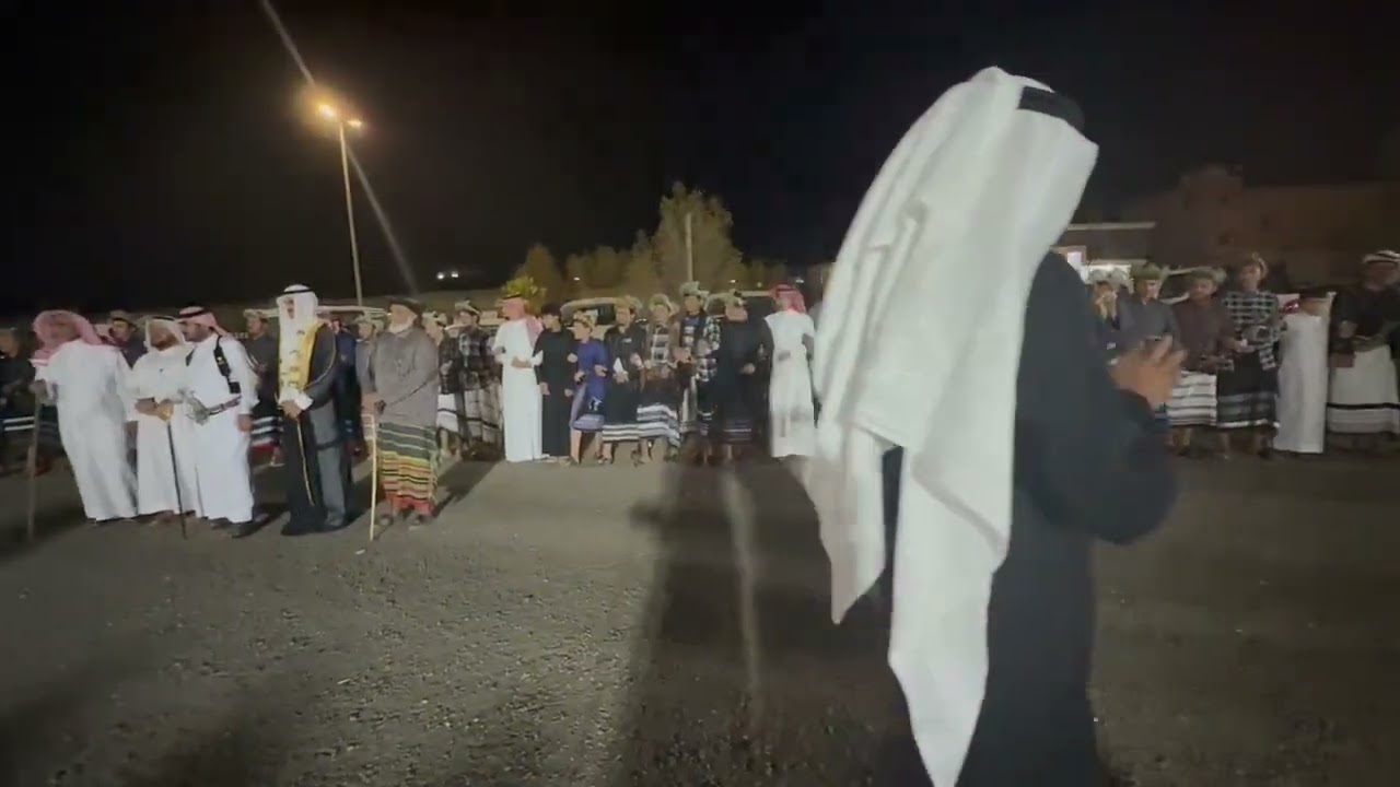 ترحيبة بني معين بضيوف حفل زواج الشاب حسام يحيى المعيني تصوير سلمان ترابي المعيني