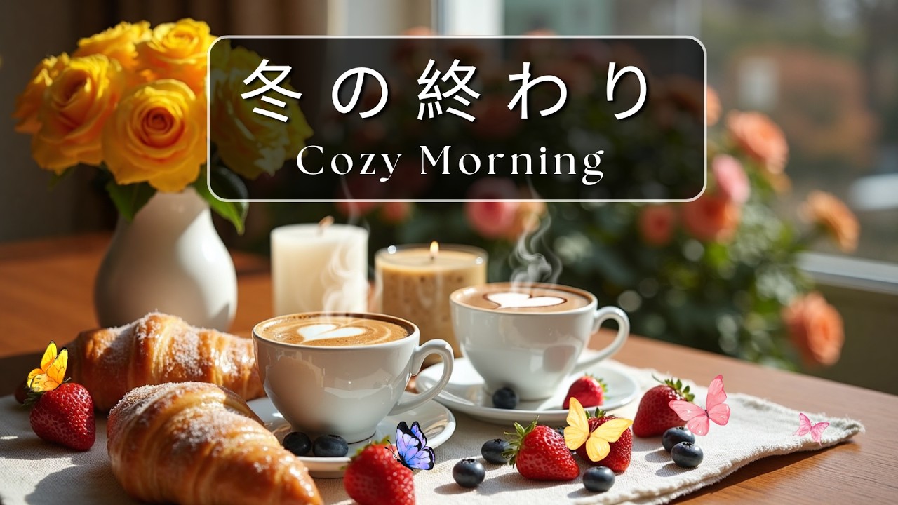 【広告なし】2月の窓辺に流れる朝カフェジャズ ☕｜冬の終わりを感じるRelaxing Jazz BGM