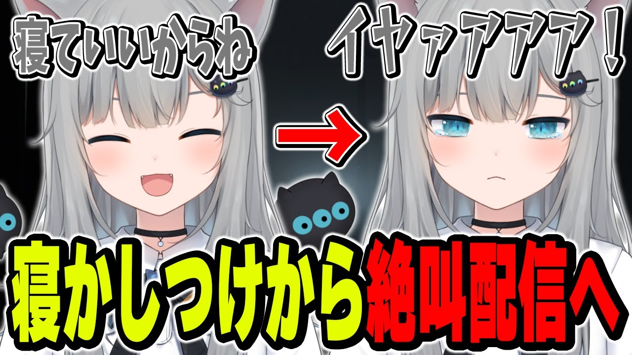 【絶叫集】寝かしつけ配信のつもりが絶叫配信になるなちょ【なちょ猫切り抜き/Nachoneko/INSIDE】