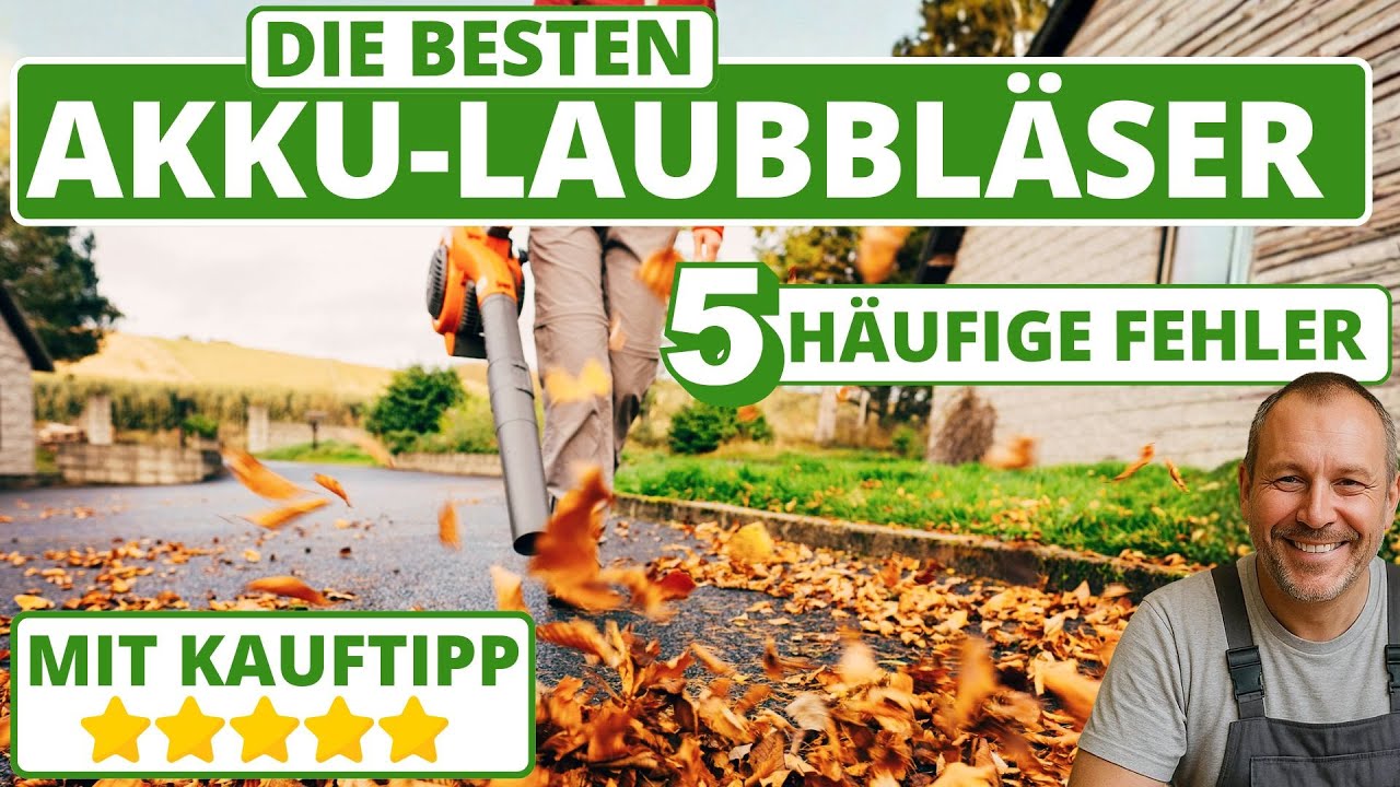 Bester Akku-Laubbläser - 5 häufige Fehler