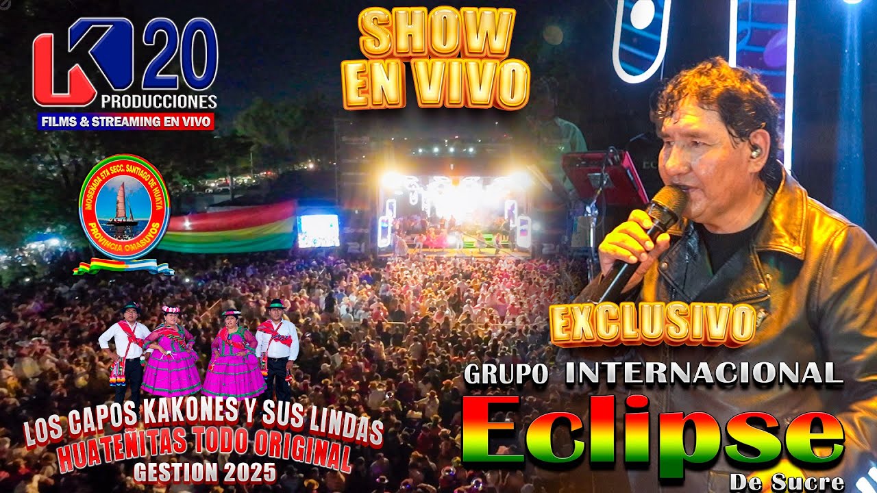 Grupo Eclipse en vivo / Te sigo Amando - - linda huateñita 2025