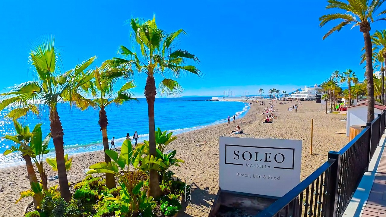 Marbella Spain Shoreline Walk Malaga Costa del Sol | January 2025