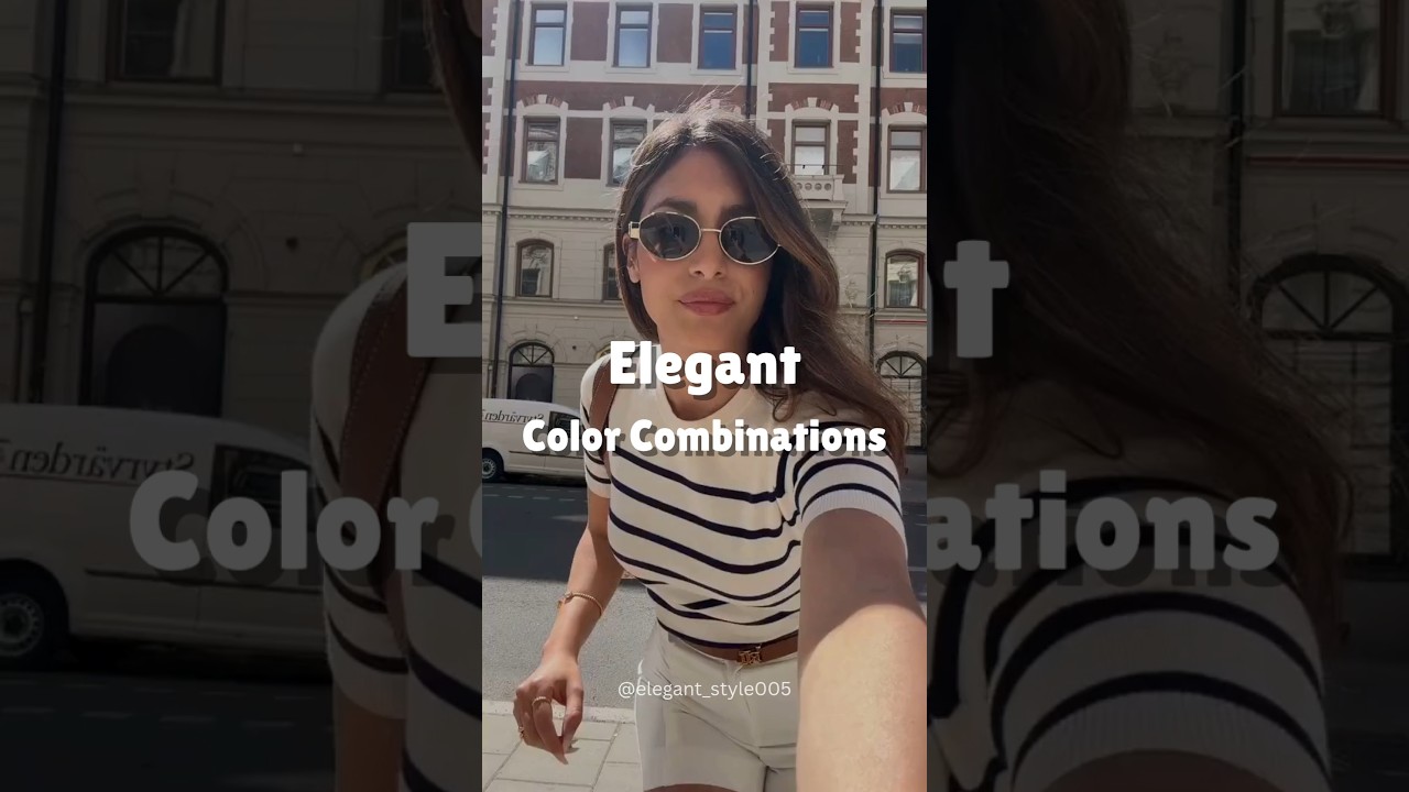 Elegant Color Combinations That Always Look Classy ✨🎨 #elegantstyle #style #shorts