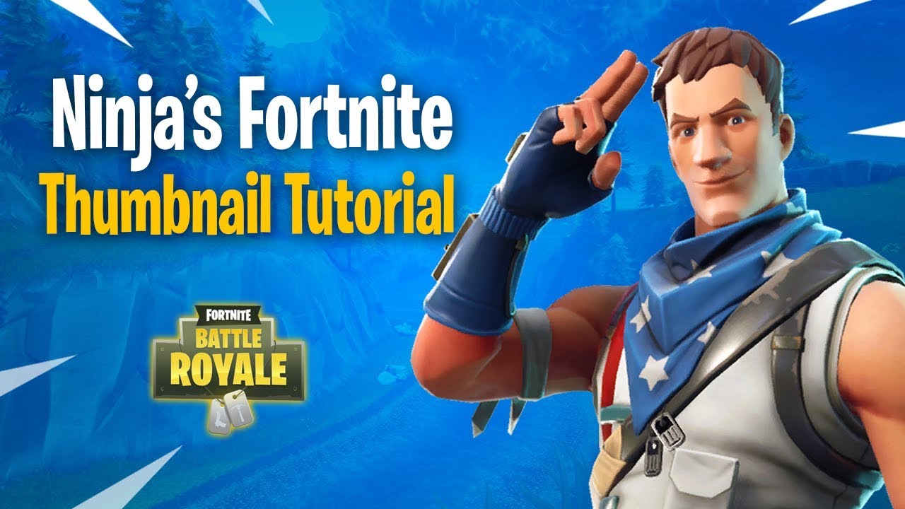 How to Make FORTNITE Thumbnails Just Like Ninja! (with Free Template)
