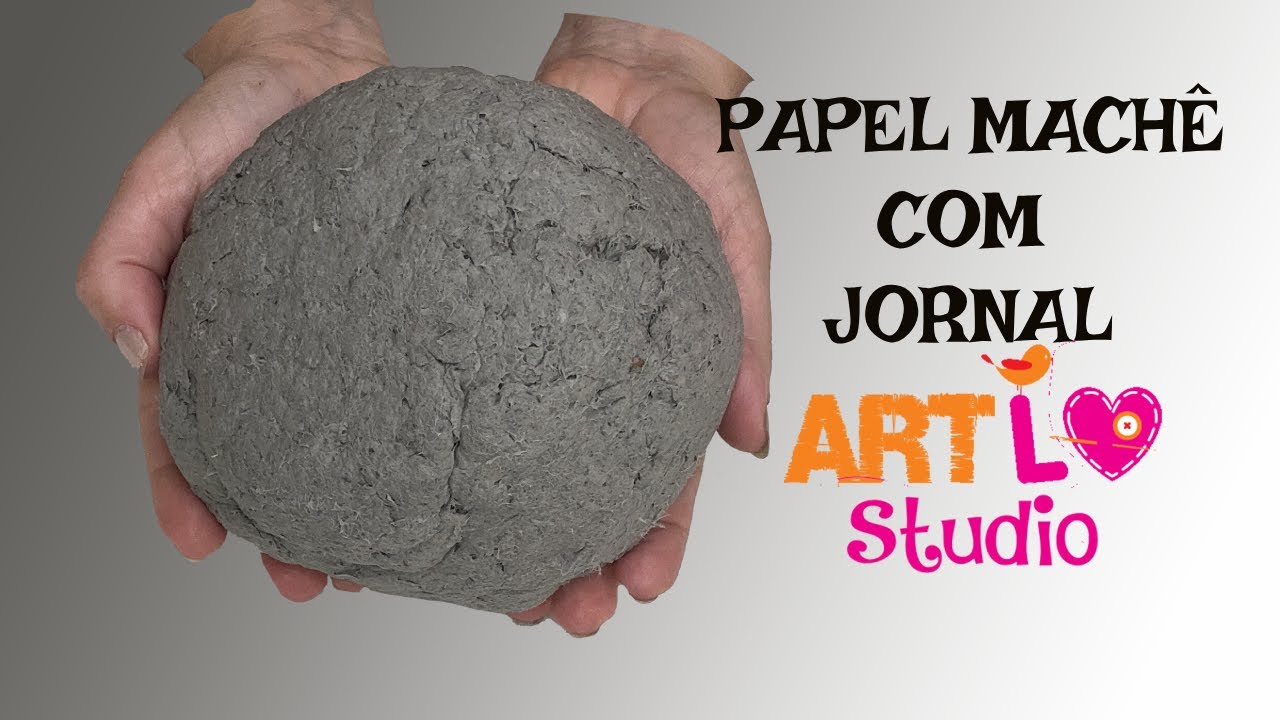 🔴 FAÇA A RECEITA MAIS FÁCIL DE PAPEL MACHÊ COM JORNAL
