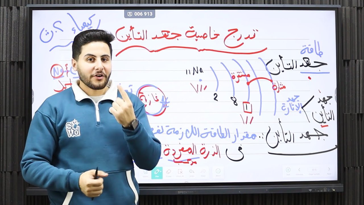 تدرج جهد التأين في الجدول الدوري كيمياء الصف الثاني الثانوي أ/ عبدالله غازي 