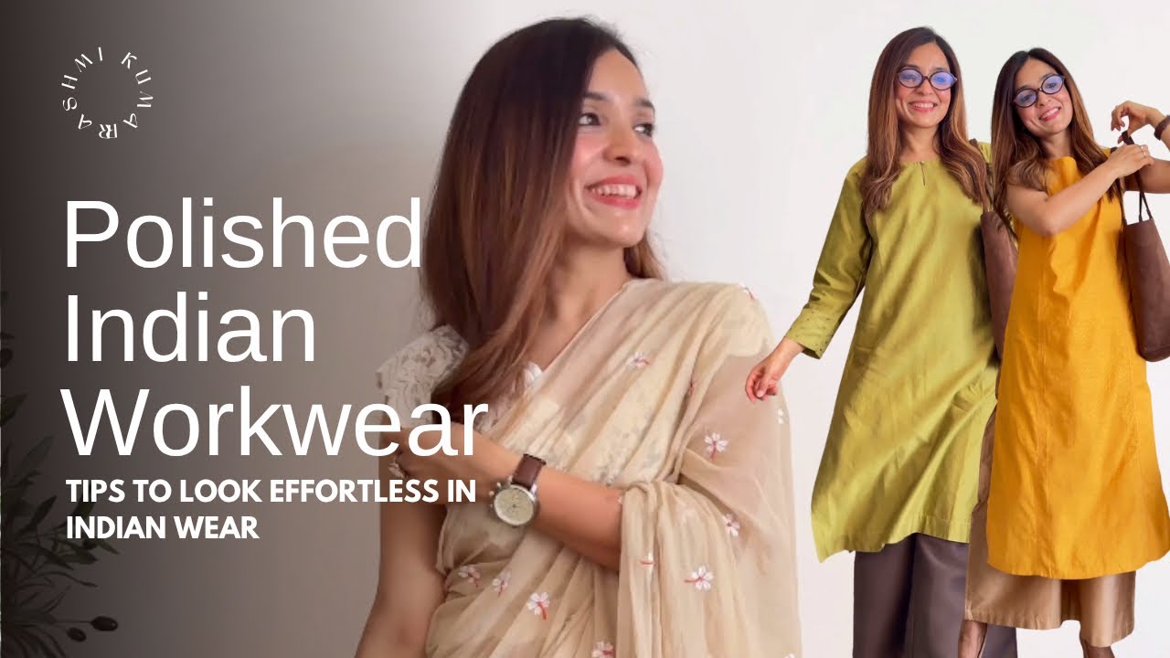 Look Polished in Indian Wear at Work I Outfit Ideas | Myntra Finds + Styling Tips 