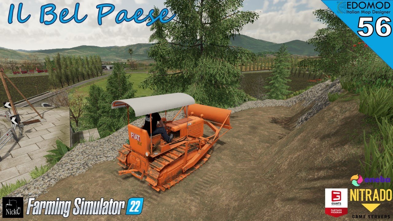 FS22 🗺️ MAPPA ITALIA: Il Bel Paese 🇮🇹 ep.56 Creo nuova strada di accesso al campo con l'apripista!