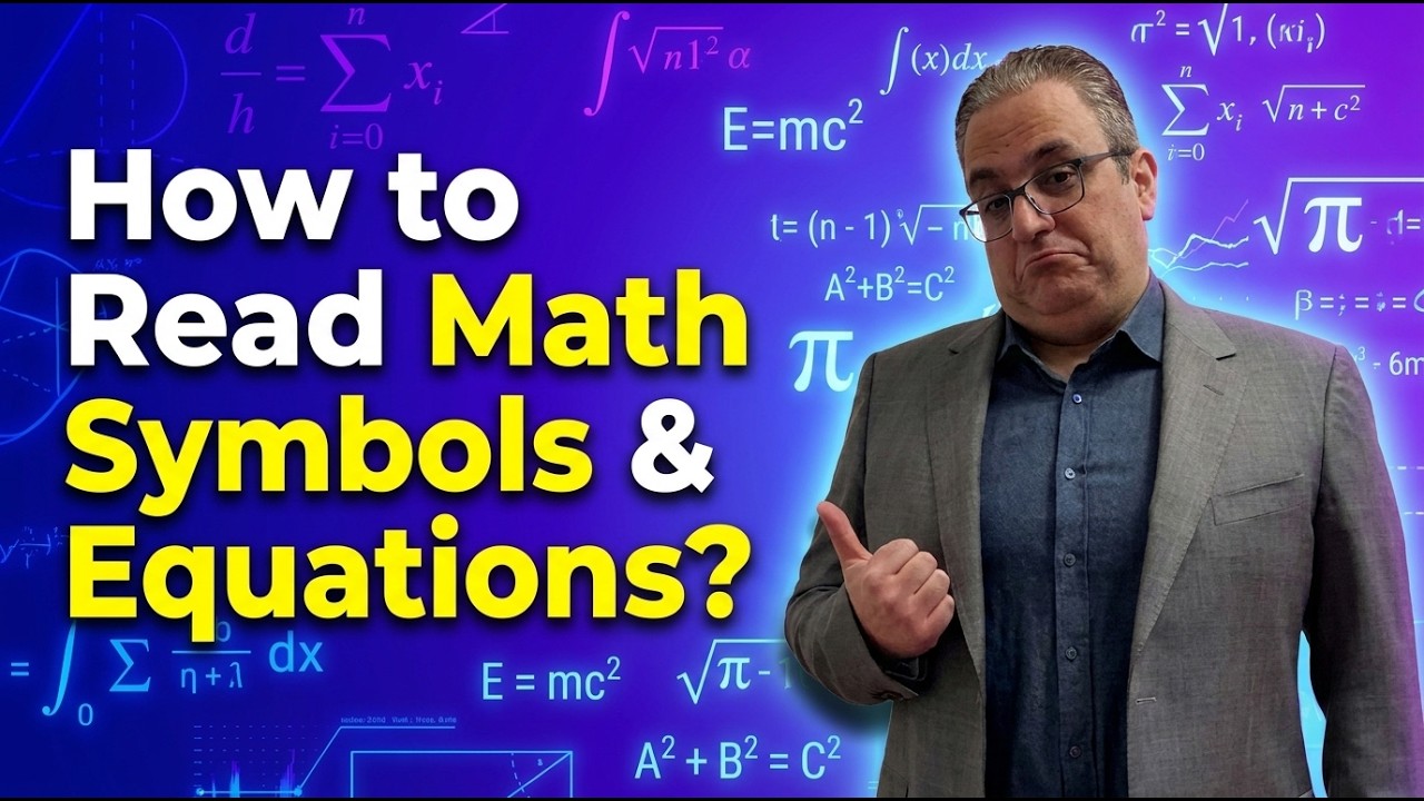 How to Read Math Symbols & Equations