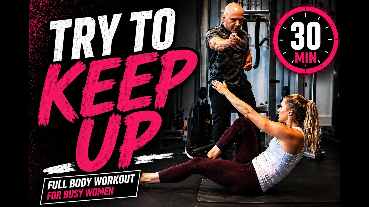 30 Minute Full Body HOME Workout [ Legs, Abs, Arms, Shoulders and Butt ] Try It... Keep Up!