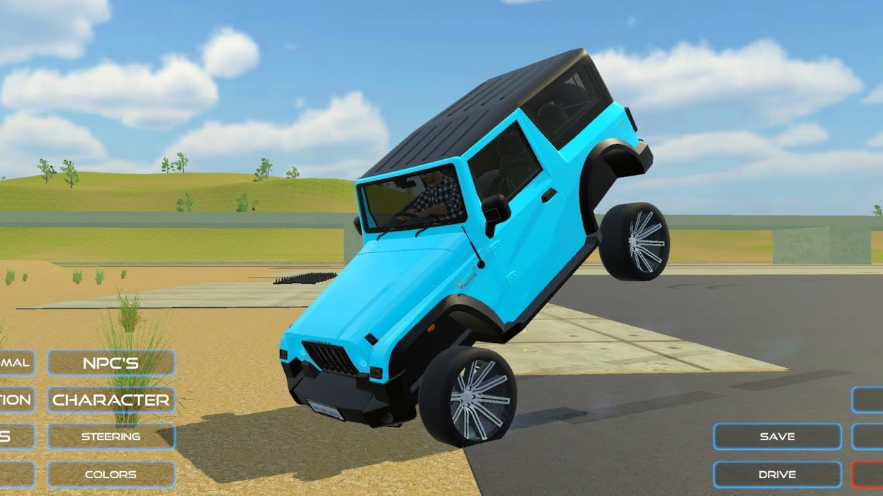 Modified Car Game: Franklin Order In Indian Golden Thar And Thar drives A Police SUV GameG