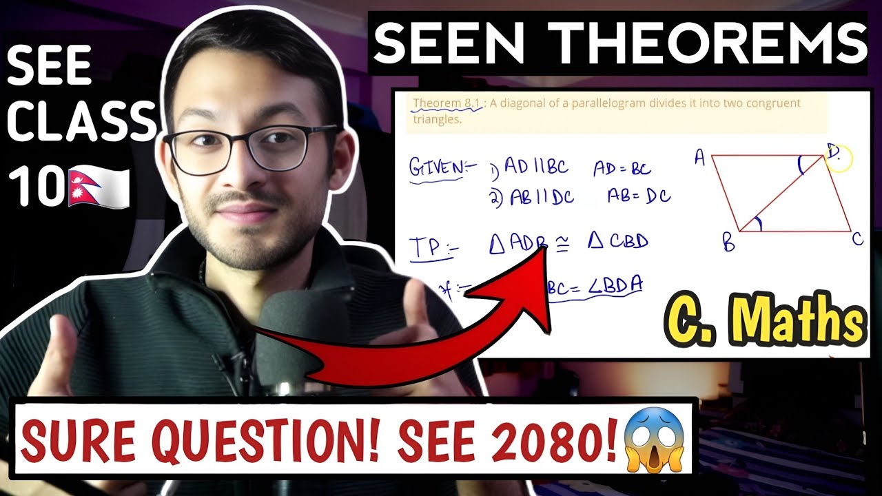 '2 Tricks' to solve all GEOMETRY THEOREMS🔥🇳🇵! Class 10 | SEE 2081