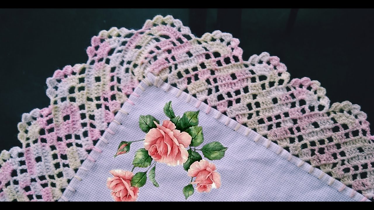 PUNTILLA NUM 458 PARA MANTELES O SERVILLETAS GRANDES#arte #crochet #manualidades #parati #tejidos
