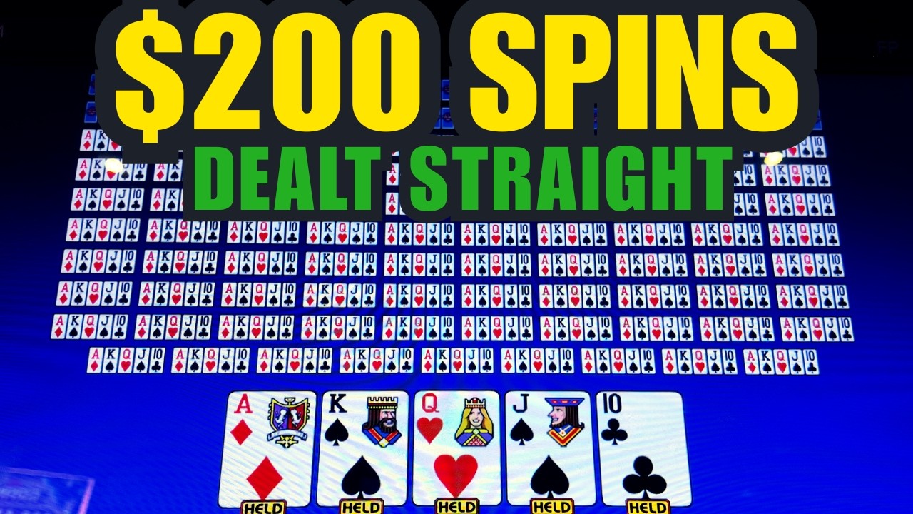 DEALT Full House & Straight - High Limit Jacks or Better - 100-20 Hands At a Time