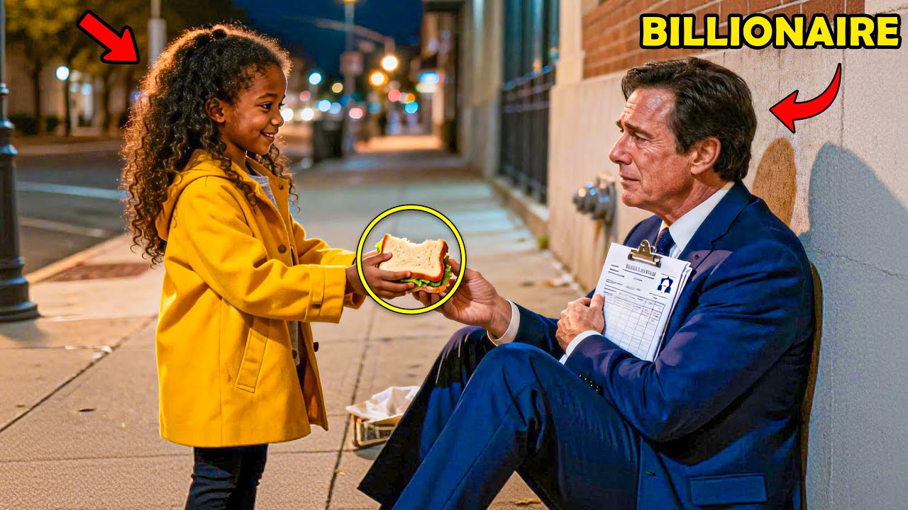 Little Girl Shared Her Bread With a Sad Man — Unaware He Was a Billionaire