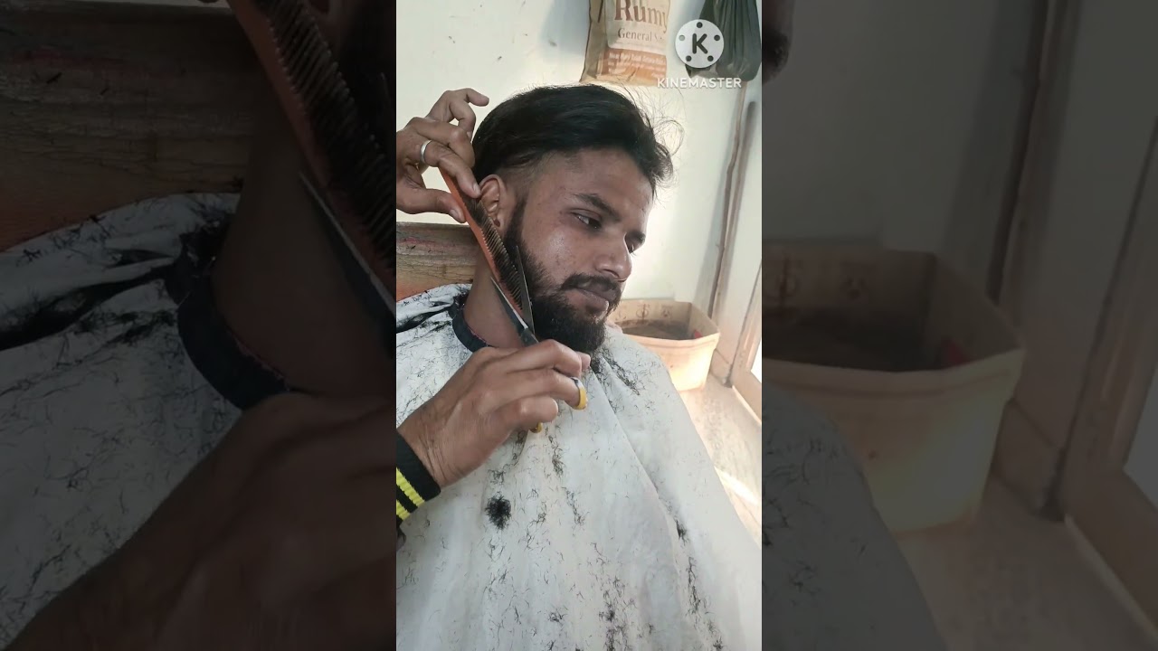 L V Beard cutting style full size for men 