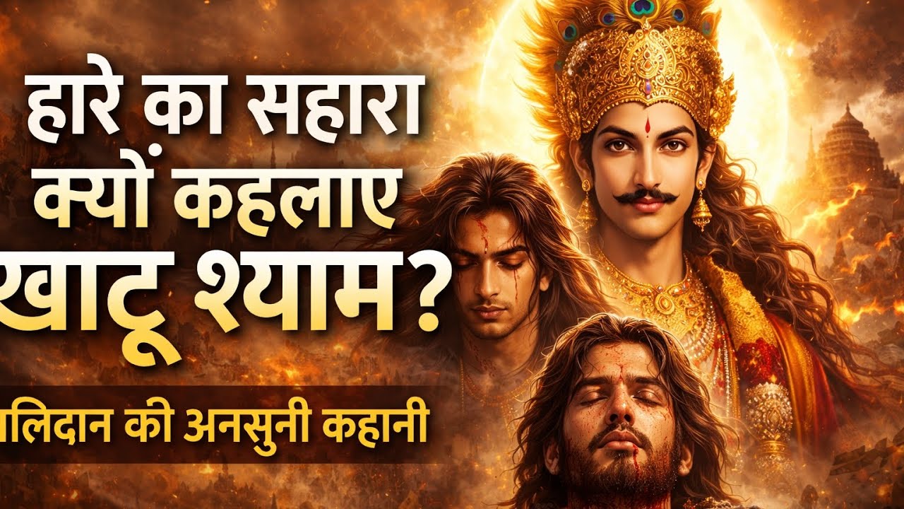 हारे का सहारा क्यों कहलाए खाटू श्याम? बलिदान की अनसुनी कहानी” #khatushyam #moralstories #ai 