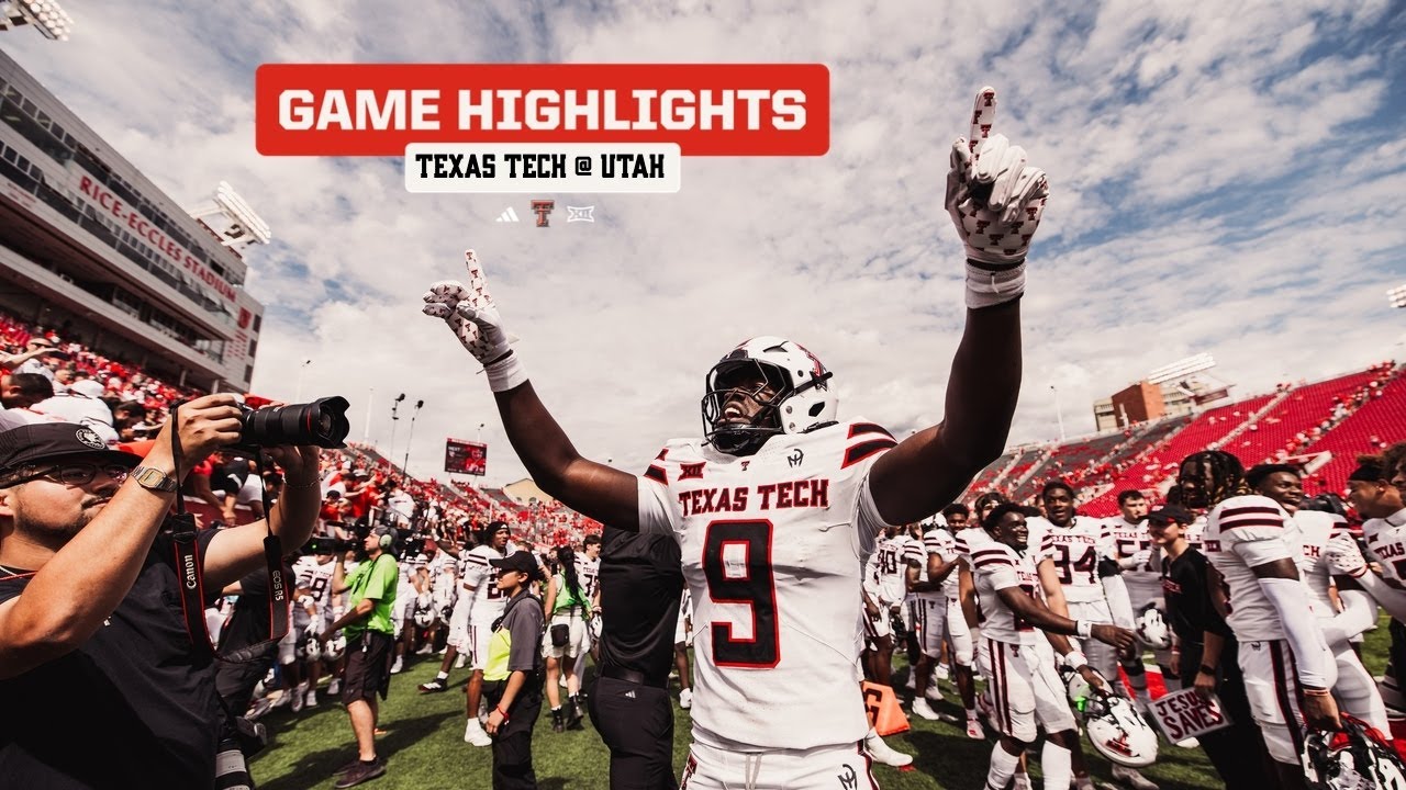 #17 Texas Tech Football at #16 Utah: Highlights (W 34-10)| September 20, 2025