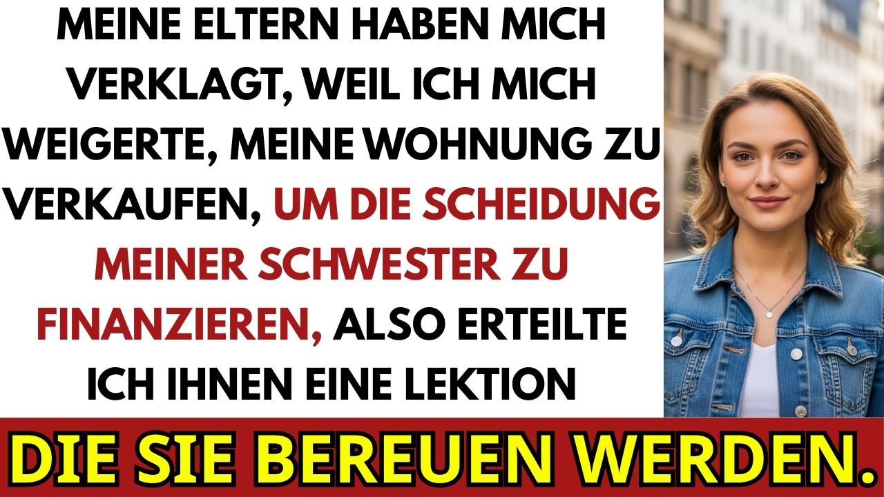 Meine Eltern Verklagten Mich Weil Ich Wohnung Nicht Verkaufte Um Scheidung Schwester Zu Finanzieren
