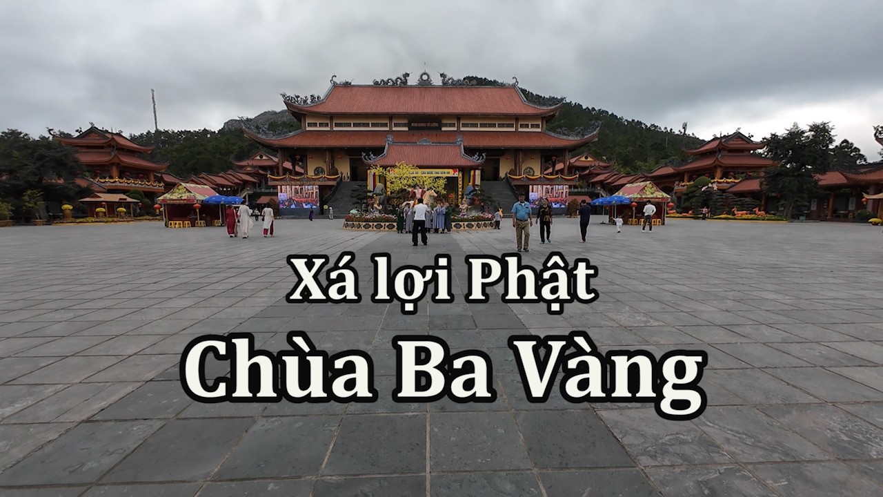 Xá lợi Phật ở chùa Ba Vàng.