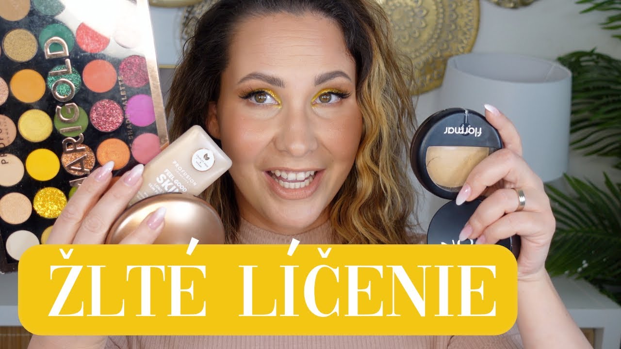 Žlté líčenie. A poriadne trblietavééééé (Flormar, Profusion, Note, Catrice...)