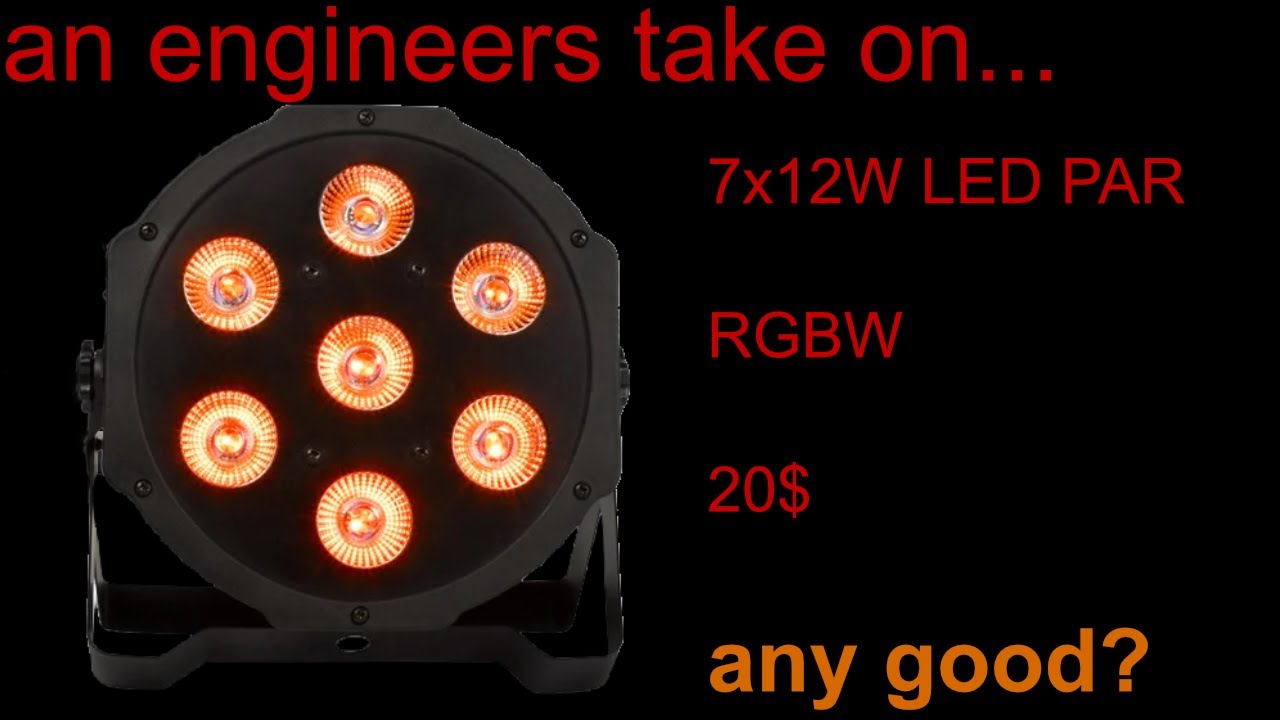 shehds 7x12W RGBW chinese LED PAR of aliexpress reviewed