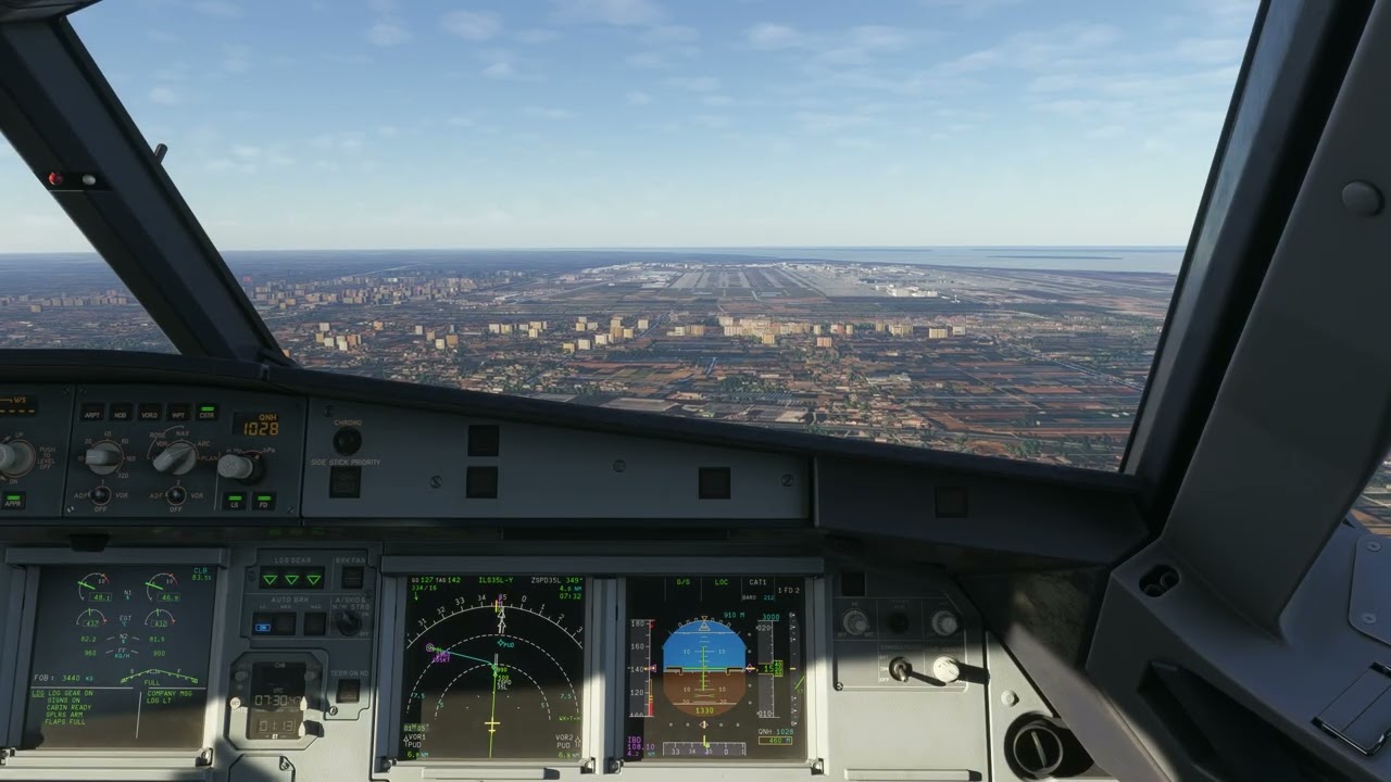 [FS2024] Fenix Airbus A320 China Eastern landing in Shanghai ZSPD