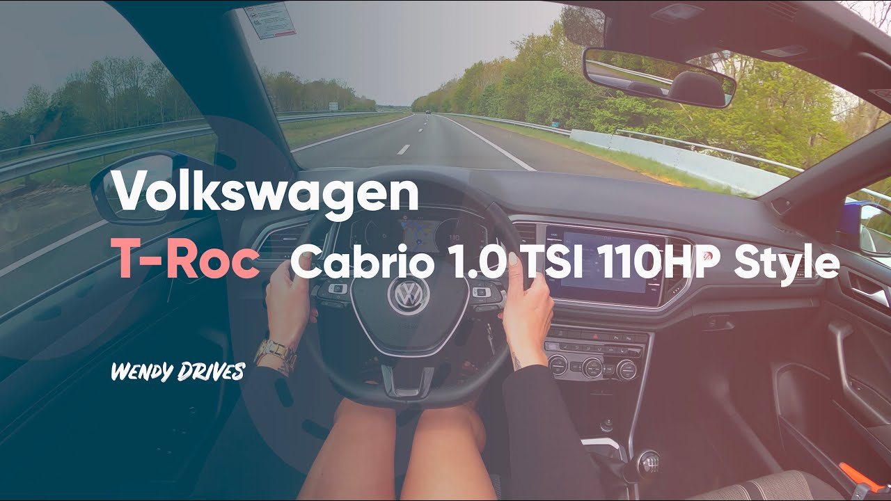 2022 Volkswagen T-Roc Cabrio 1.0 TSI Style 110HP (81kW) POV testdrive, virtual testdrive, car review
