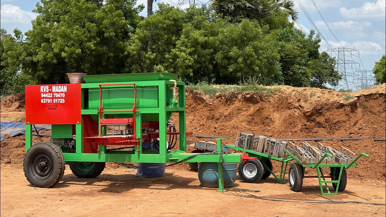 Portable Mini Box type clay brick machine , KVS HI-TECH ENGINEERING, COIMBATORE +919442270470