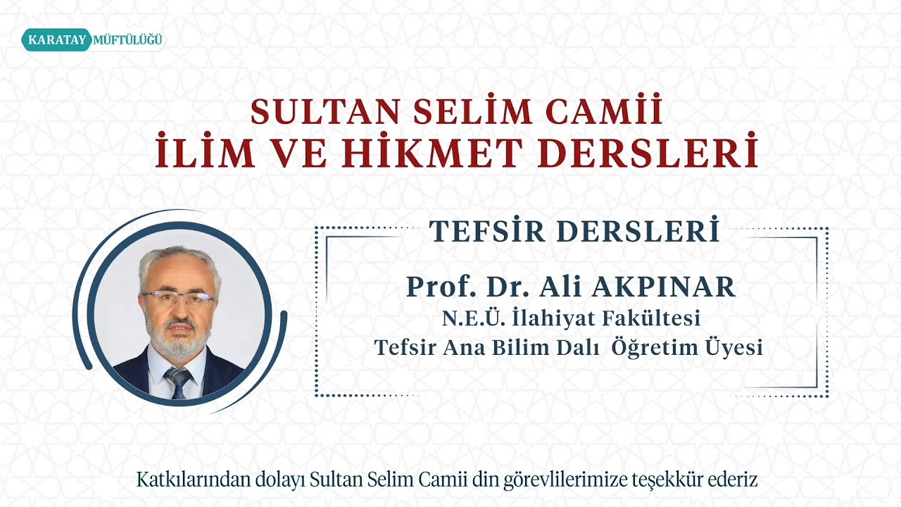 Fatiha Suresi Tefsiri