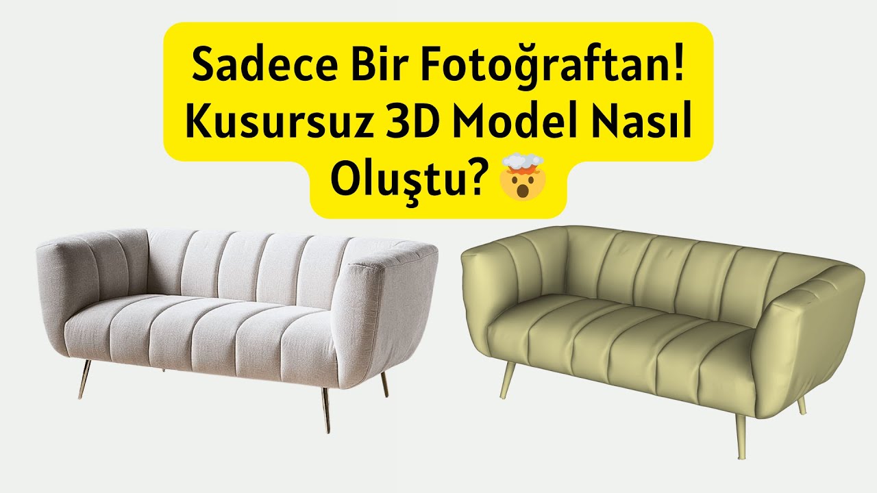 Mimarlar için Sadece Bir Fotoğraftan! Kusursuz 3D Model Nasıl Oluştu? 🤯