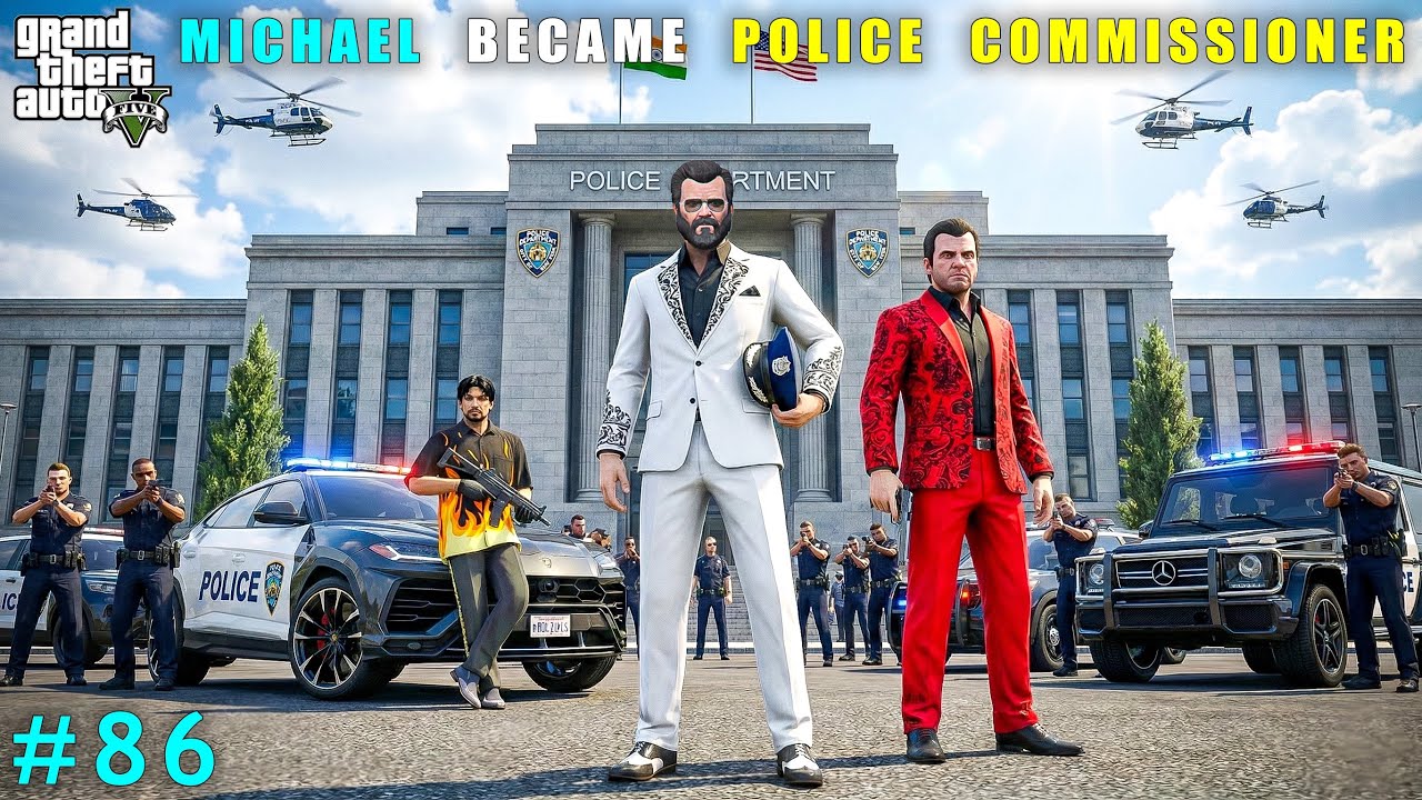 Finally Michael Becomes Police Commissioner | Gta V Gameplay #86