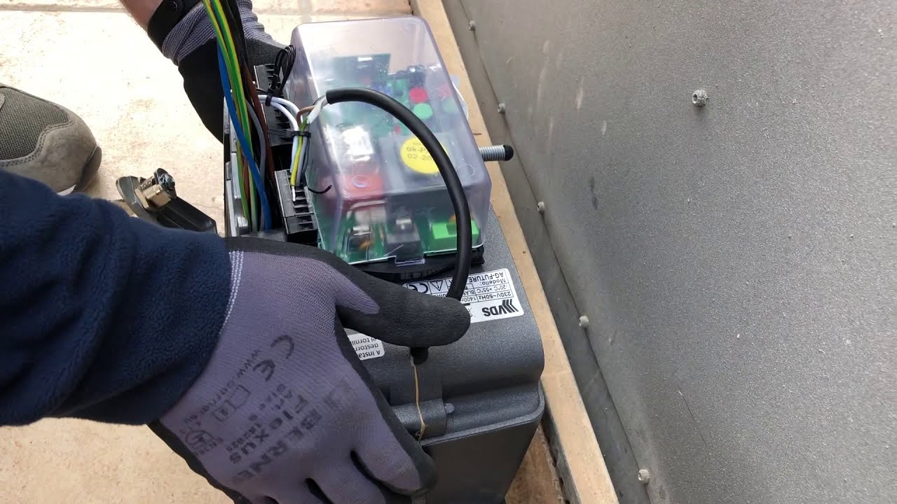 Instalacion motor VDS puerta corredera con finales de carrera