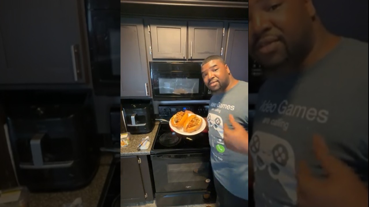 Charles Mrs Netta Man Cooking Philly Chicken Cheesesteak for Lunch