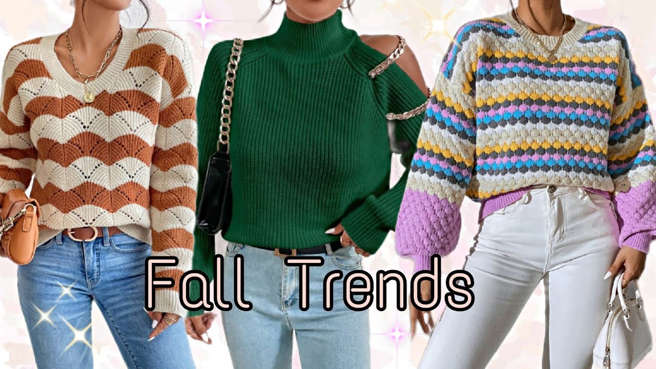 LOOKS CON SWEATER JERSEY 🍂 MODA OTOÑO INVIERNO 2024 SUETERES DE MODA MUJER