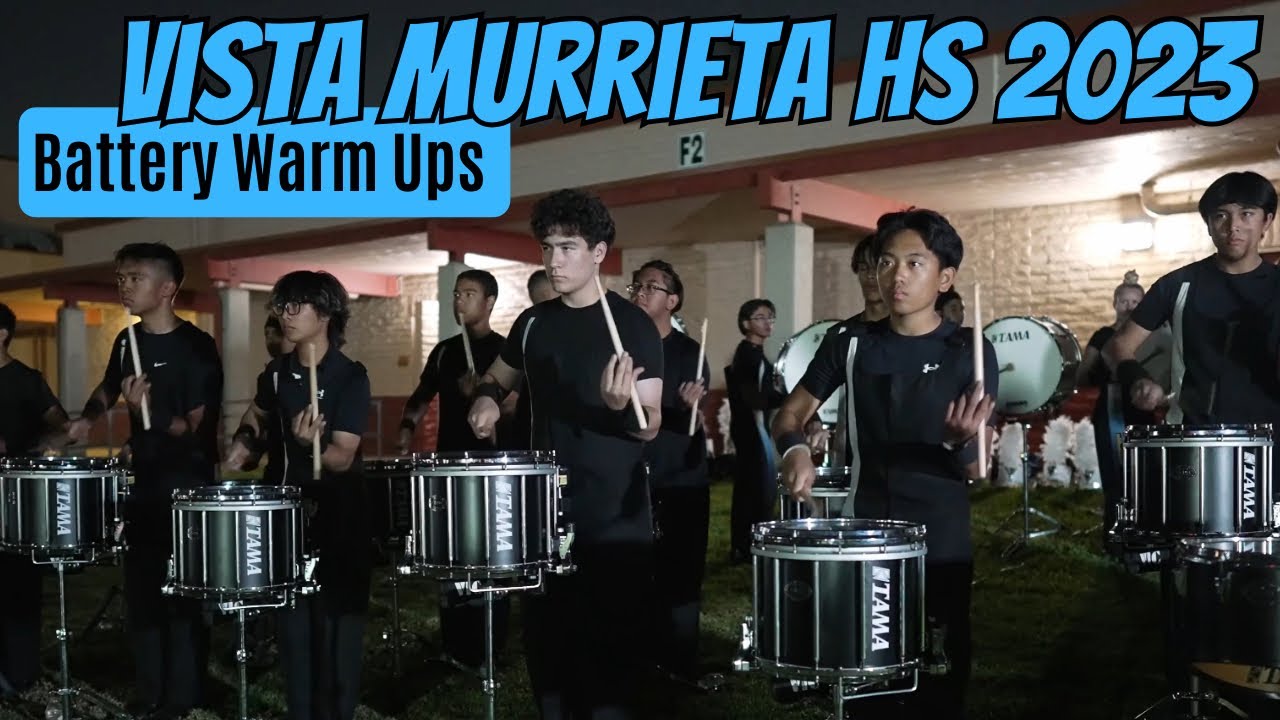 Vista Murrieta HS Drumline - Fall 2023 Warm Ups