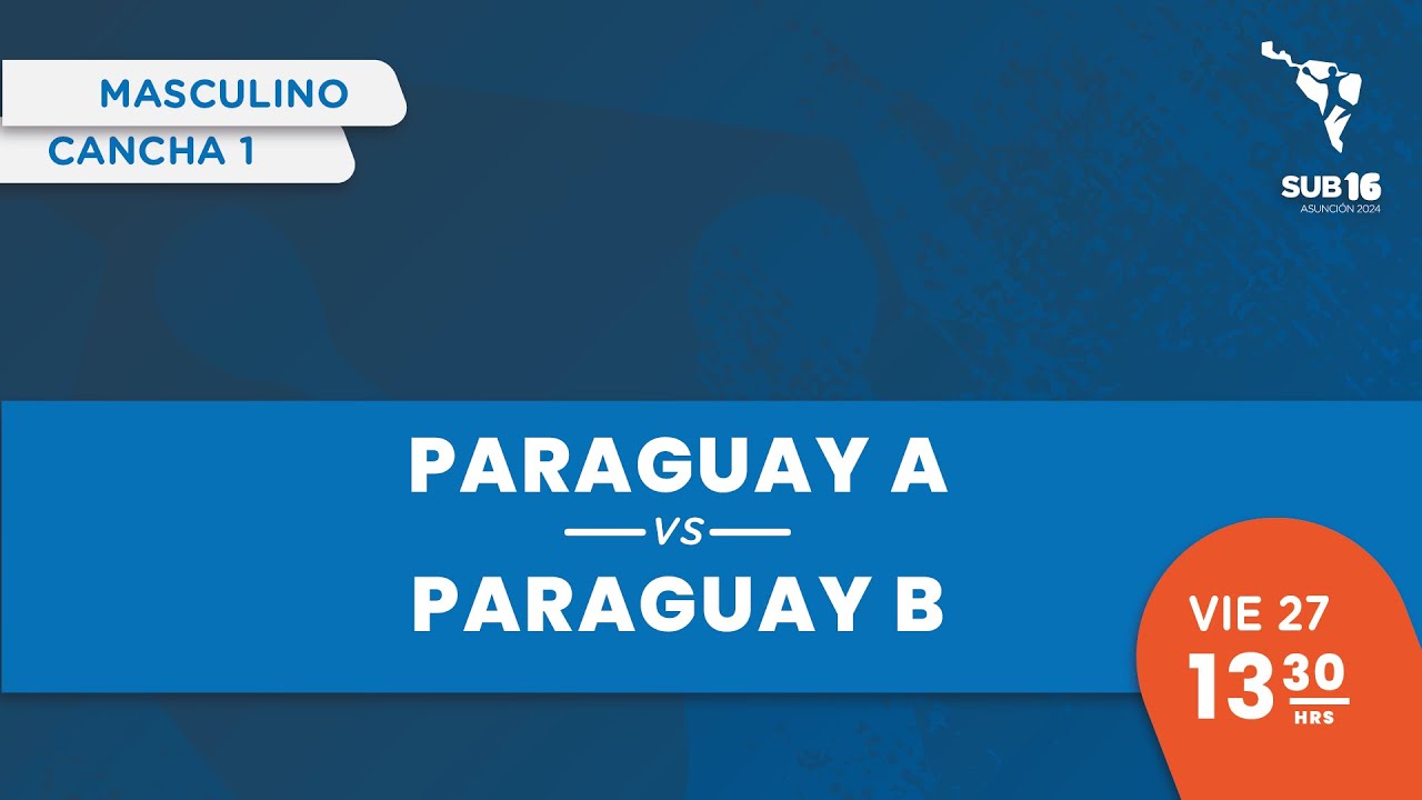 HANDBALL SCA S16 | PARAGUAY A vs PARAGUAY B | MASCULINO