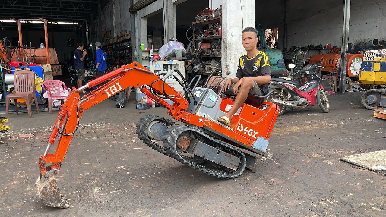 Xe Múc Mini IHI IS4 | Sumitomo Sh5 | Cần Dài | Nông Cơ Nguyễn văn châu