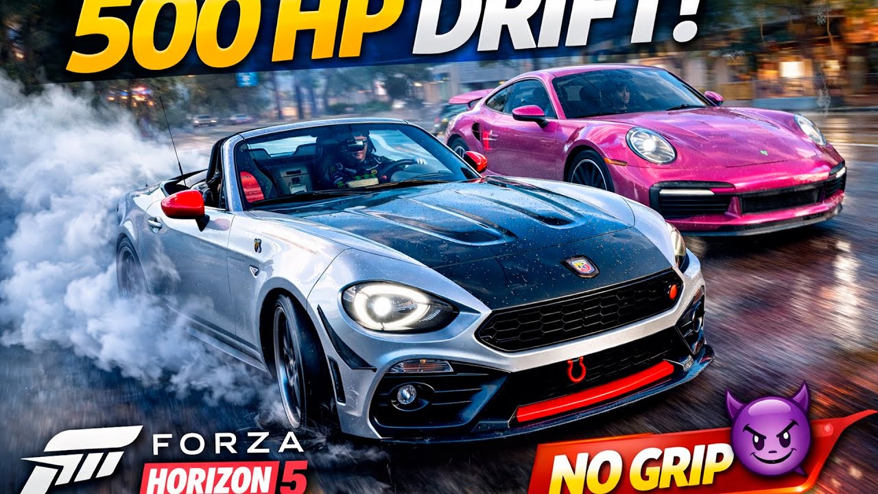 500 СИЛ В ГОРОДЕ 😳🔥 Дрифт на Abarth 124 Spider | Forza Horizon 5