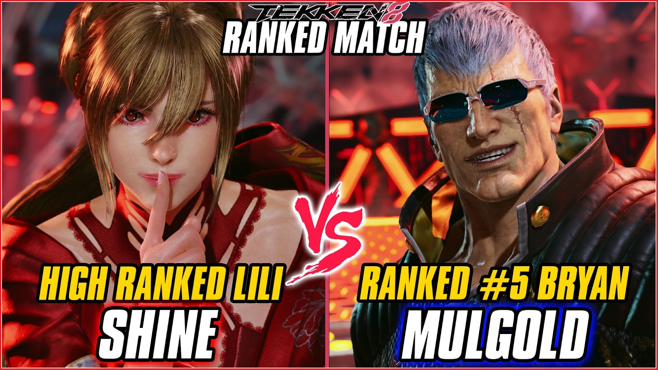 TEKKEN 8 ▰ SHINE (Lili) vs MULGOLD (#5 Ranked Bryan) ▰ TEKKEN 8 RANKED GAMEPLAY