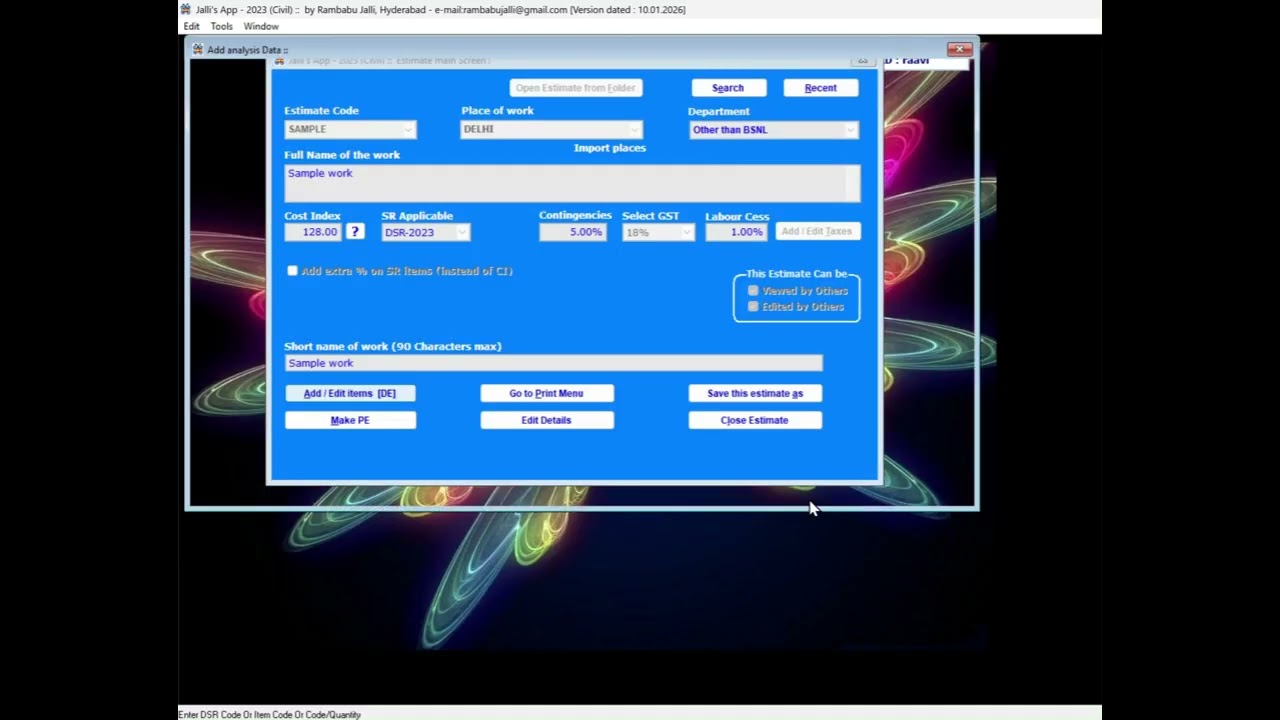 How to Add Non schedule Items to Database in Jalli's App