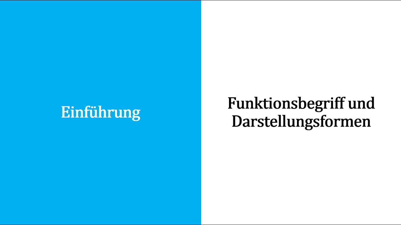 Grundlagen - Funktionsbegriff
