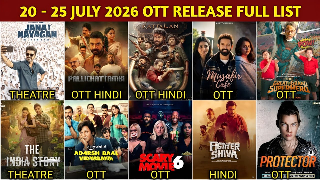 This Week 20 - 25 July OTT Release Movies & Web Series Update | Kattalan Hindi OTT | Netflix Zee5