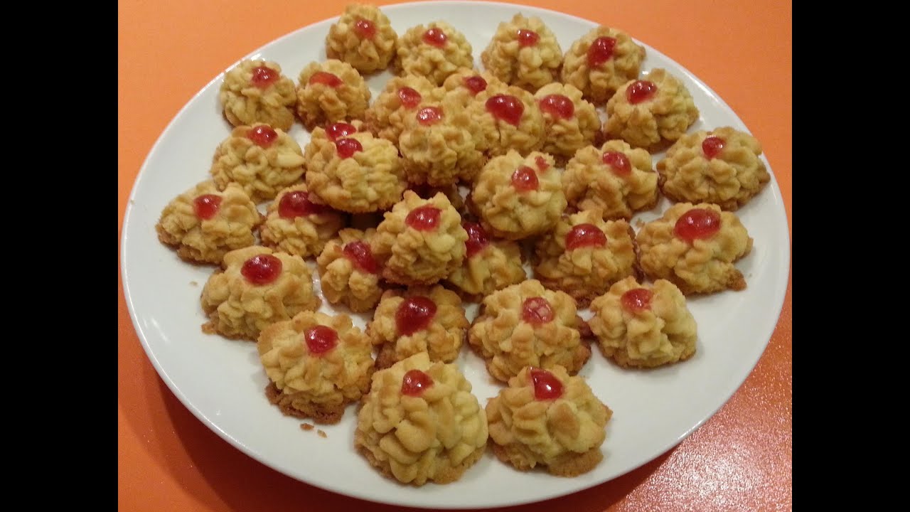 El arte de la cocina árabe - Galletas de flor de Cerezas