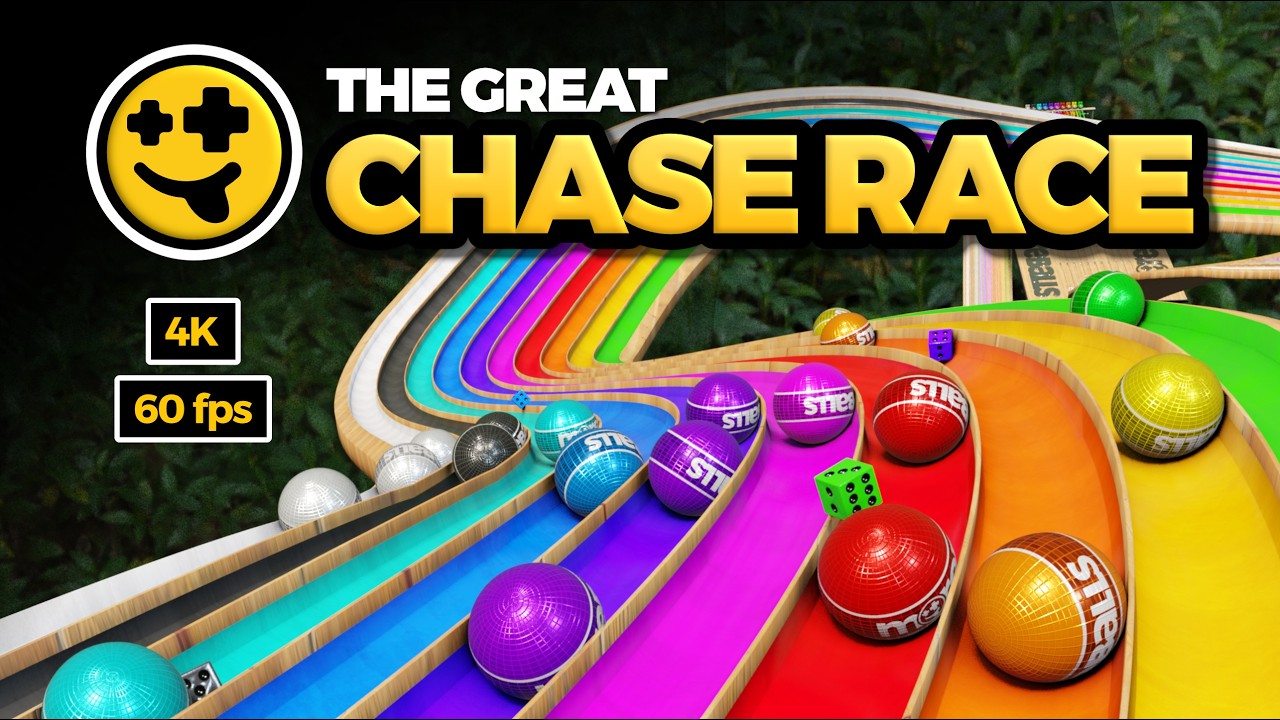 The Great Chase Race! (Nail Biter Marble Race)  | #marbles #marblerun #marblerace #asmr #sensory