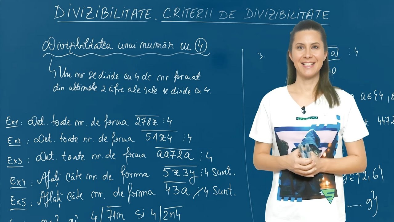Criterii de divizibilitate cu 4 - Matematica - Clasa a V-a