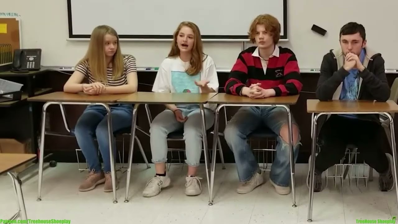 College Girl Candid Feet Shaking in Classroom