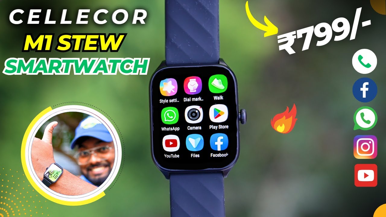 Cellecor M1 Stew Smartwatch | Cheapest and Best BT Calling Smartwatch @ ₹799 Only 😍| Review 🔥