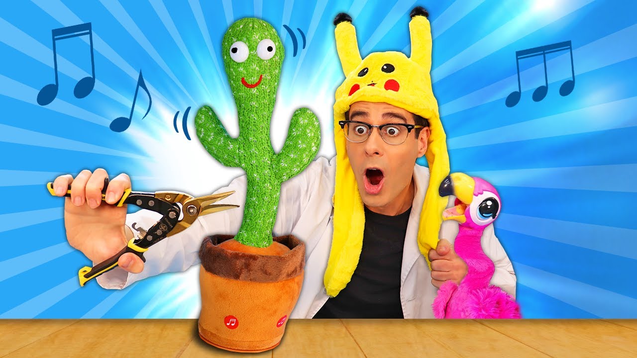 Abro el CACTUS QUE BAILA Y CANTA y el GORRO QUE LEVANTA LAS OREJAS ✂️ ¿Qué Hay Dentro?