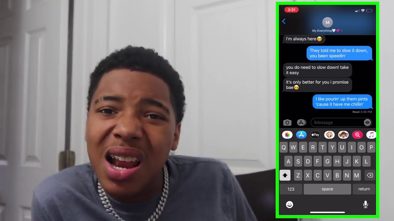 MYKEL BREAK UP WITH MACEI ON PHONE